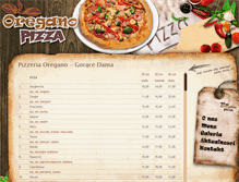 Tablet Screenshot of oreganopizza.eu